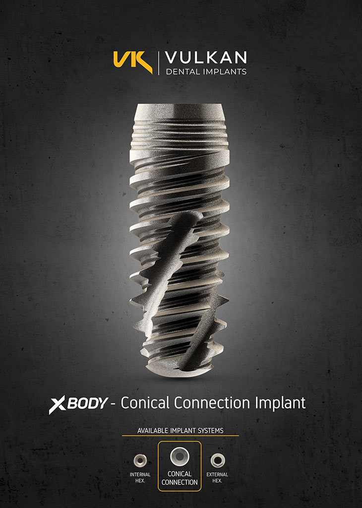 Catálogo Sistema de implantes dentales Vulkan Conical Connection -Xbody
