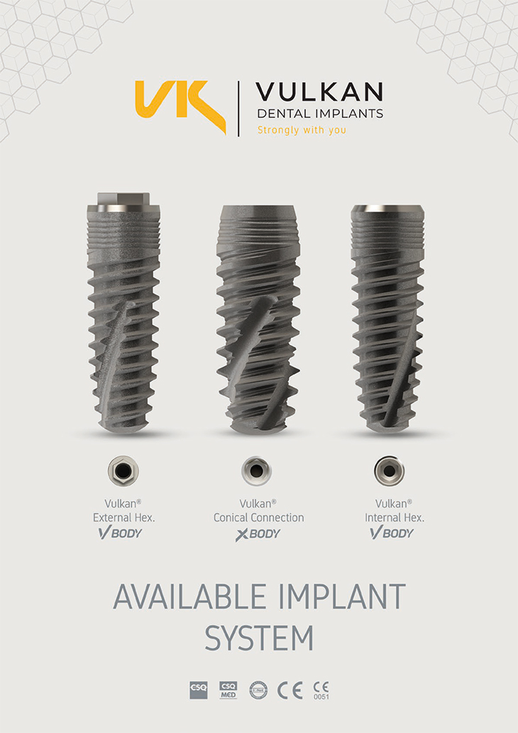 Catálogo resumido sistema de implantes dentales vulkan